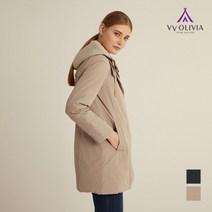 올리비아로렌 덕다운 후드 사파리 VVCKDXS1141