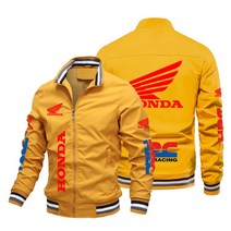 오토바이 바이크 자켓 상의 점퍼 2022 Spring Autumn New Honda HRC Men Jacket Casual Windbreake Motorcy, 04 6DF77M20222111T
