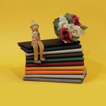 노트 홀더 리갈 패드 메모 지 커버 슬림 미니 바인더, 브라운