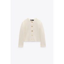 ZARA 자라 골드버튼 스트럭처 트위드 자켓