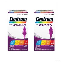 센트룸 Centrum women 뉴질랜드 어드밴스 멀티비타민 우먼 60정 2팩, 2개