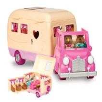 키움하우스 반디나라_ (우디즈패밀리)캠핑카세트 소꿉놀이 세트