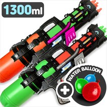 물총 슈퍼람보+물풍선/ 대형 대용량 물놀이 파워 워터건 어린이 유아 성인 장난감 총, 단품