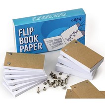 Molcey 구멍이 뚫려 플립북 용지 - 720장(1480 페이지) 애니메이션 라이트 패드와 함께 사용할 수 키트 드로잉 스케치 용품/만화책 페이퍼 361873