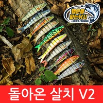 (행운을파는낚시) 돌아온 살치V2(11g) 조인티미노우 관절베이트 하드베이트 빅베이트 스윔베이트, 06. SALBACKV2-F컬러(11g)