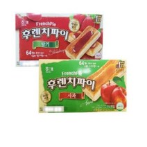 해태제과 후렌치파이 사과 192g x 2p + 딸기 192g x 2p, 2종, 4세트