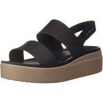 일본배송 [악어] 샌들 악어 브루클린 로우 웨지 위멘 Black / Mushroom 21 cm | 스포츠 샌들