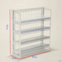 가판대 슈퍼마켓 선반 편의점 계산대 앞 껌 스탠드 행사 약국 매대, 1, 60X18X65 4층 투명 라벨