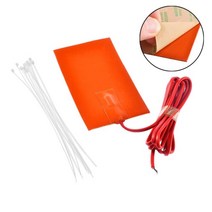 온열매트 90x130mm 12v 100w 온도 조절기 120 섭씨 엔진 크랭크 케이스 실리콘 히터 패드 블록 탱크 예열, 03 220v_01 100w