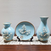 엔틱 도자기 화병 3p SET, TH32