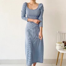 퍼니걸스 9070 셔링 퍼프 슬림 원피스 여성의류