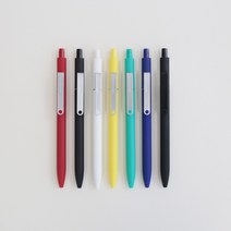 카코 미도트 메탈 클립 노크식 볼펜 젤펜 7종, Red