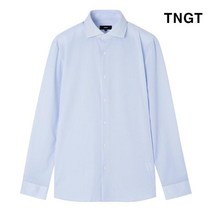 TNGT [20SS TNGT 남성]블루 세미와이드카라 스트라이프 드레스셔츠_TGSH0E555B2