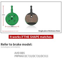 브레이크커버 4P 브레이크 패드 커버 라이닝 1쌍 세라믹 MTB 자전거 시마노 SRAM AVID HAYES MAGURA FORMUL, 14 839