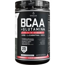 SASCHA 피트니스 BCAA 4:1:1 + 글루타민 HMB L카르니틴 HICA | 운동 전 인트라 후에 분지쇄 노산(BCAAs)과 혼합 강력하고 즉각적인 분말 천연 수박 맛