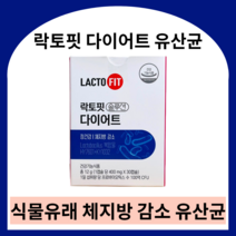 종근당 건강 락토핏 솔루션 다이어트 유산균 체지방 감소 ky1032 hy7601 프로바이오틱스 영양제 1개월 30캡슐, 12g, 5개