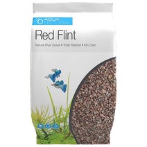 AquaNatural Red Flint 9.1kg(20파운드) 자갈 기질 아쿠아스케이핑 수족관 비바륨 및 테라리움용 4-6mm