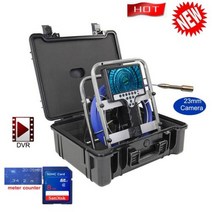 하수구내시경 긴 셀프 레벨링 23mm 512hz 송신기 Sonde 파이프 하수구 검사 카메라 내시경 7CLD DVR 미터 카운터, 40 메터+23mm Normal
