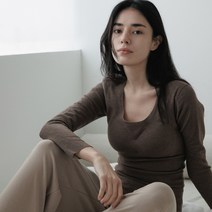캡내장 슬림핏 히트텍 긴팔 티셔츠 발열 내의