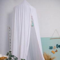 어닝룸텐트 트레일러 카고 도킹 차박 텐트 아기 침대 모기장 매달린 돔 그물 음영 어린이 캐노피 커튼 극장 공주 여아 방 장식, [07] white