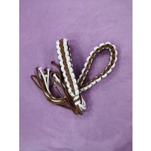 무에타이 몽콘 완장 스포츠 완장 프랏지앗 격투그, 화이트 및 브라운 컬러블록 암밴드