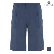 인디안 TREMOLO 사이드 밴드 스트라이프 원턱 하프 팬츠_TRBDSVY5321