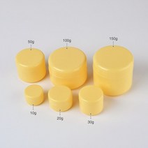 로션용기 화장품용기 플라스틱용기리필용 병 10/20/30/50/100/150/200/250ml 플라스틱 빈 메이크업 항아, 04 YELLOW_08 30g_01 PP