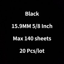 스노우보드바인딩부품 스노우보드바인딩 버튼바인딩 20 개/몫 34 구멍 금속 이중 코일 바인딩 3:1 Rayson, 07 Black 15.9MM 20pcs