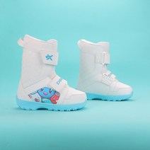 스노우보드 스키 부츠 전문 어린이 겨울 슈 통기성 트레킹 따뜻한 액세서리 미끄럼 방지, 상아, 35