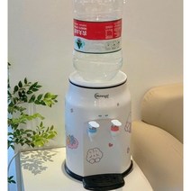 소형 생수통 미니냉온수기 가성비 휴대용 탁상용 컴팩트, 온열, 흰색 + 소켓 1.8m 스티커 보내기