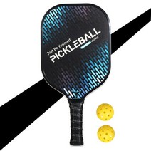 피클볼 패들 라켓 탄소 섬유 Pickleball 패들 라켓 경량 Pickleball Racke 장비 1 라켓과 2 공을 포함한 남, 01 1