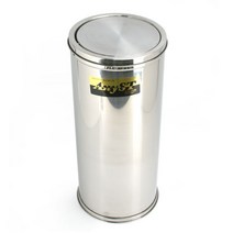 KO 키친쿡 영업용 휴지 통 - 사무실 식당 관공서 ~ 뱅뱅이 스텐 쓰레기통 20~49L 회전 야외용, 뱅뱅이휴지통 대(38L)