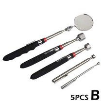 3/5PCS 마그네틱 자석 360 회전 검사 미러 텔레스코픽 감지기 픽업 도구 그래버 LED 추가보기
