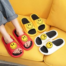에이치플러스몰 은창)EVA 블랙라인 스마일 슬리퍼 1 신발 여성 실내화