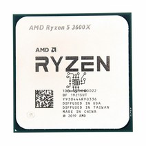 파워딜 AMD Ryzen 5 3600X 3.8 GHz 6 코어 12 스레드 CPU 프로세서 7NM 95W L3 = 32M 100-000000022 소켓, 한개옵션0