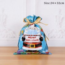 4231cm 메리 크리스마스 산타 루돌프 선물 포장 가방 답례품 골드 실버 쿠키 캔디, 01.기타, 24x32cm 5Pieces 2