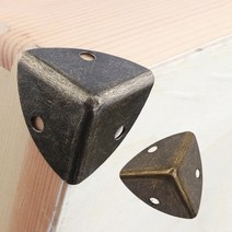 엔틱 나무 상자 코너 브라켓 가구 액자 장식 철물 메탈 청동 꺽쇠 브래킷, 장식브라켓