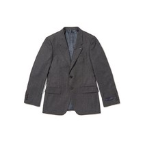 코오롱 커스텀멜로우 남성 마이크로 도트 수트 상의 그레이 울 혼방 이태리원단 투버튼 자켓 CWFBW20614GYX