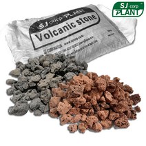 화산석 송이석 10-20mm 20kg 적색 흑색