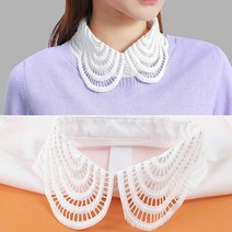 하나뿐인걸 슈가 레이스 카라 페이크카라 레이어드 레이스블라우스 넥케이프 프릴