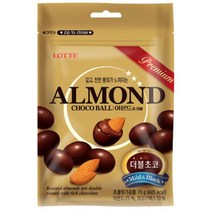 칠성 발렌타인데이 초콜릿 초콜렛 롯데 아몬드초코볼 대용량간식 간식세트 사무실간식 70G 5개, 18세트