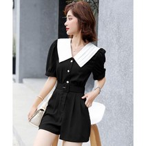 Momolatti 여성 여름 여가 반바지 점프슈트 원피스