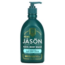 Jason Natural (제이슨 내추럴) Jason Natural 남성용 페이스 + 바디 워시 해양 미네랄 + 유칼립투스 473ml(16fl oz), 5개