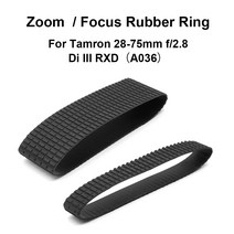 렌즈 줌 고무 링 및 포커스 교체 탐론 28-75mm f/2.8 Di III RXD A036 카메라 액세서리 수리 부품, [03] Zoom and Focus Ring, 03 Zoom and Focus Ring