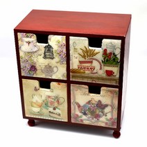 서랍 CD함 반제품 30cm M-02-042, 서랍 4개