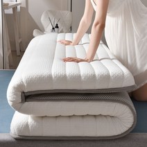 바닥 접이식 매트리스 자취 원룸 거실 침대 수면 매트릭스 패드 럭셔리 라텍스 폼 2, 120x190cm, 두께 4cm, 하얀