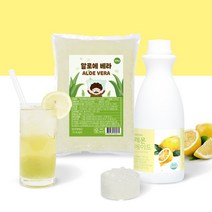 네이쳐티 에이드만들기 세트(레몬 에이드 농축액 1.2kg+알로에베라 500g), 단품, 단품