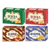크라운 초코하임 284g+화이트하임284g+쿠크다스 화이트토르테 288g+비엔나커피 288g[총4개], 1set