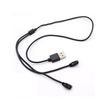 마그네틱 충전케이블 1pcs usb dc 2.54mm usb 1 2 포고 핀 기 남성 스마트 시계 gt88 g3 kw18 y3 gt68, 1개