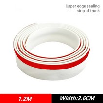 고무몰딩 자동차 문콕 차량 유리 사이드 풍절음 고무 씰링 트렁크 뚜껑 갭 씰 SUV 해치백 상단 가장자리 방진 실란트 액세서리, 4.1.2m white